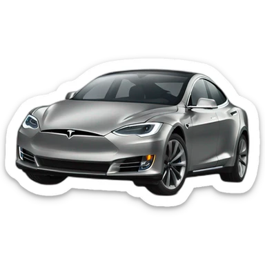 Tesla Model S Grey sticker