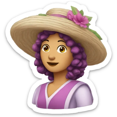 Berenjena voladora sticker