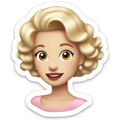 light pink vintage coquette  sticker