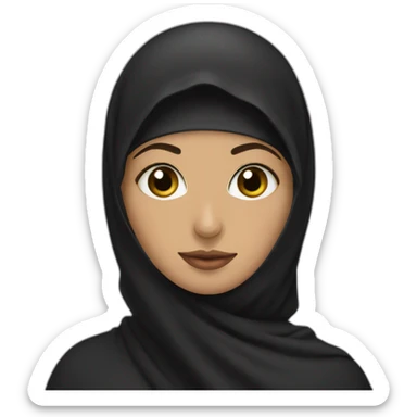 Niqab girl sticker