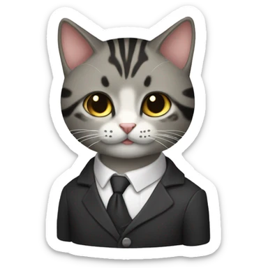 Злой котик sticker