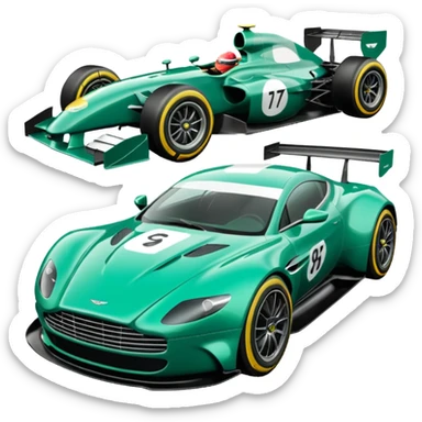 formula one aston martin sticker