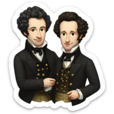 pushkin and sber sticker
