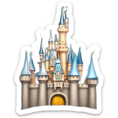Disney Castle Christmas theme sticker