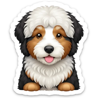 Bernedoodle dog sticker