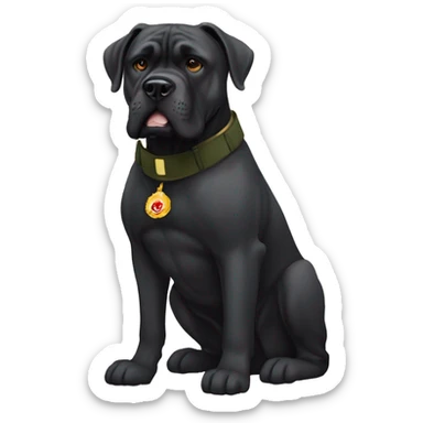 Cane corso with marine corps  sticker