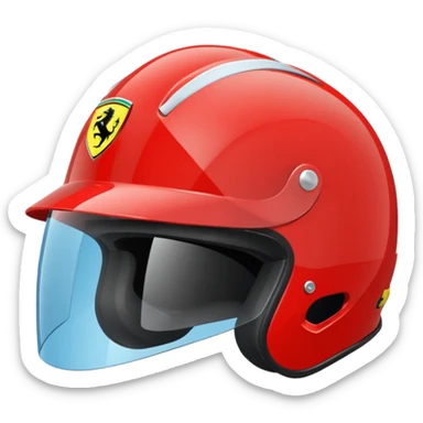 ferrari helmet sticker