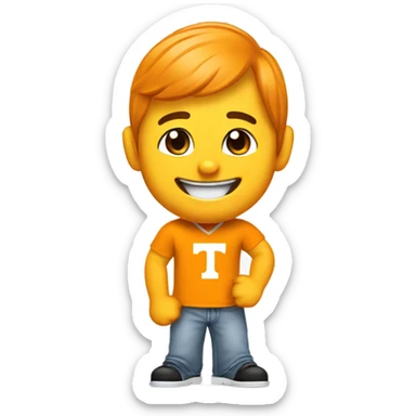 Tennessee Vols fan with thumbs up sticker