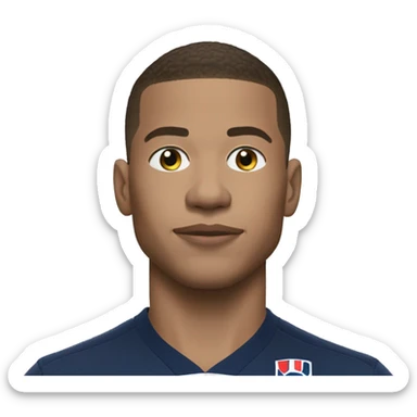 Mbappé portant la LDC sticker