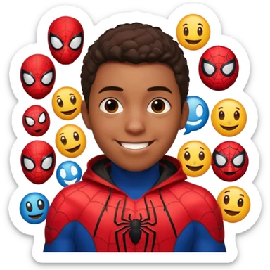 miles lurking emojis sticker