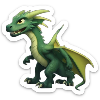 Dragón negro DreamWorks furia nocturna sticker