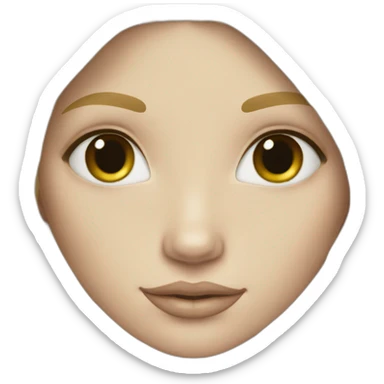 White skin Mermaid  blonde hair sticker