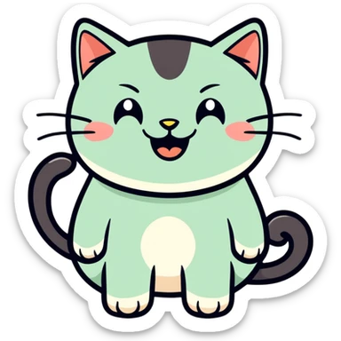 A 😄 that cat laughing sticker