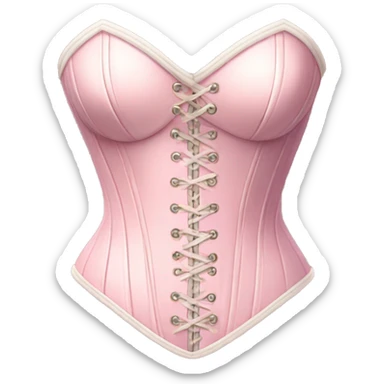 light pink corset  sticker