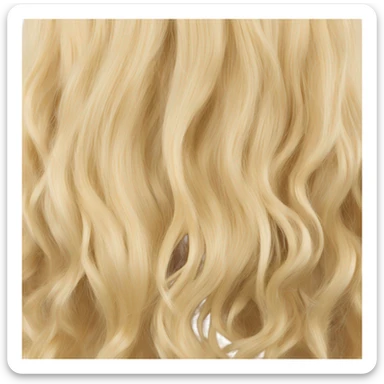 Blonde wig sticker