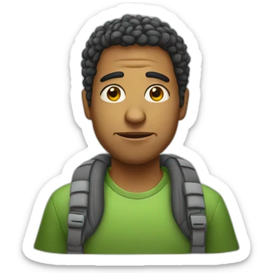 Brazilian poor guy sticker