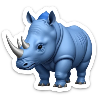 Blue rhino sticker