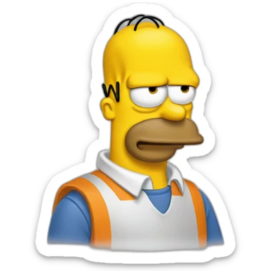 Homer Simsonfaisant un pouce sticker