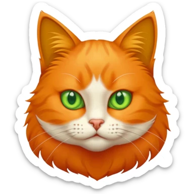 cat giving a warning sticker