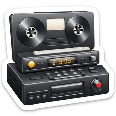 VCR player sticker