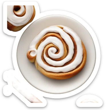 Christmas cinnamon roll sticker