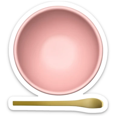 matcha pink pastel bowl without patern kit matcha whisk sticker