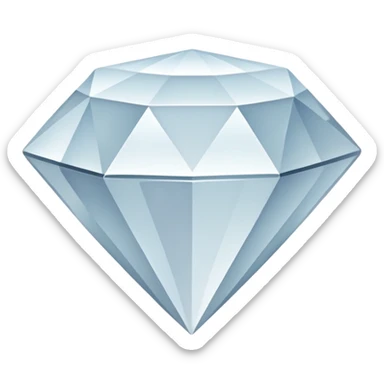 White diamond shape sticker