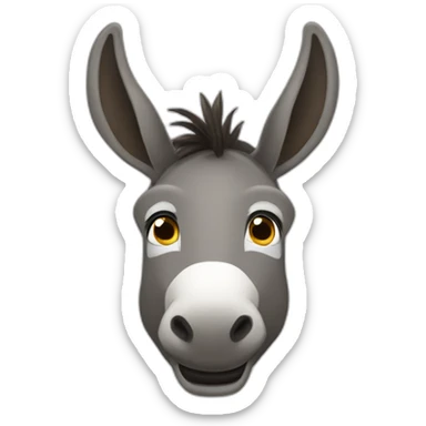 a donkey with the inscription кринж sticker