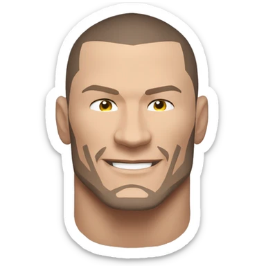 Randy Orton wwe superstar le plus réaliste possible qui fait un rko sticker