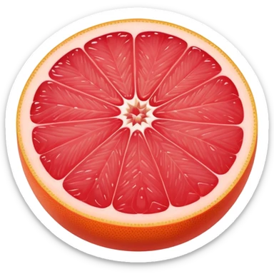 juicy grapefruit (pompelmo) with pink flesh sticker