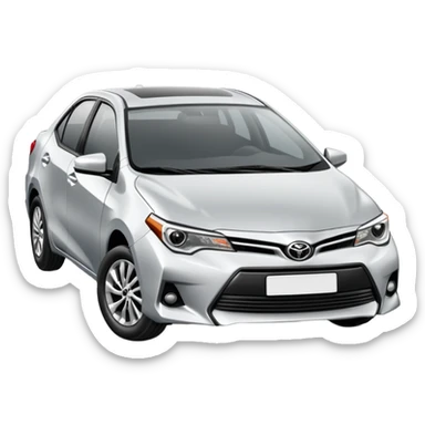 Toyota Corolla sedan car sticker