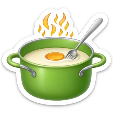 Small icon emoji of recipe formula, minimum details, green #36a767 main color sticker