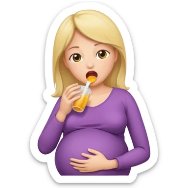 Pregnant women swallowing women whole sticker