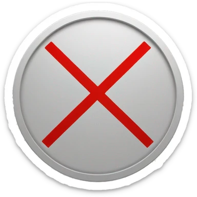 A circular sign with a red border and a RED horizontal bar in the center on a WHITE background. This sign indicates that vehicles cannot enter a particular road or area. sticker