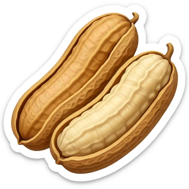 a Peanut with detail (no face) sticker