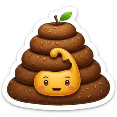  Pile of Poo on Apple iOS sticker