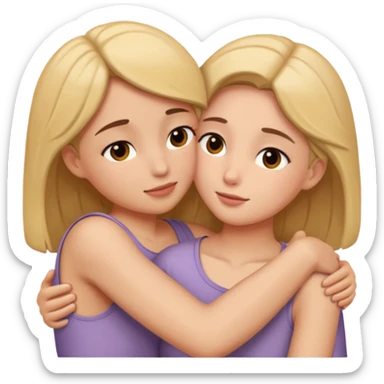 intimate moment between two sticker