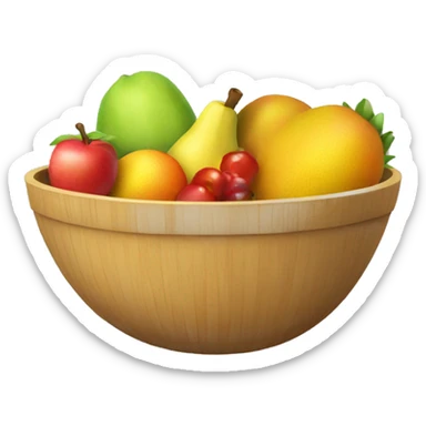 Fruit bowl sticker