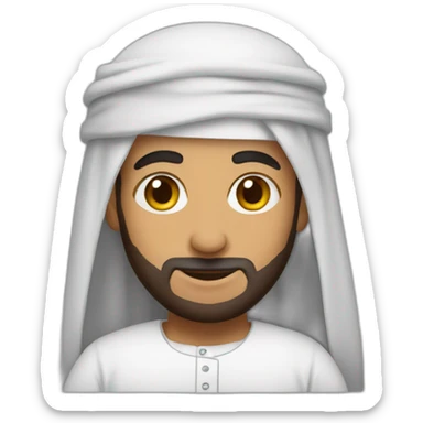 Arab wearing dishdasha sticker