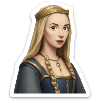 jodie comer medieval sticker