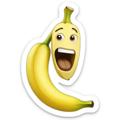 Une banane qui rage sticker