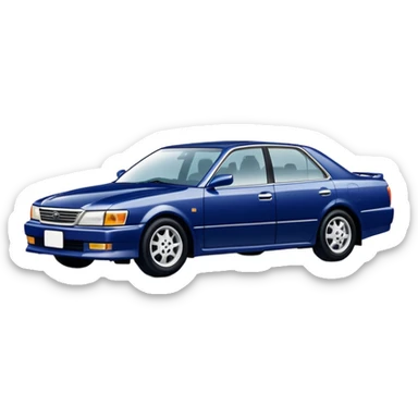 Сделай тойоту Марк 2 (х100) 1997 года, темно синего цвета sticker