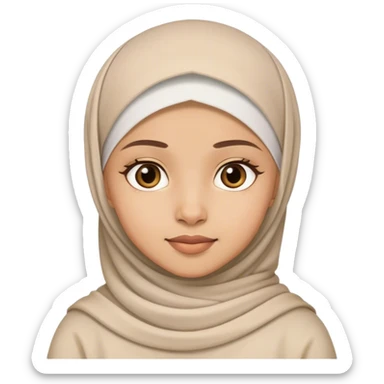 Young Muslim girl sticker