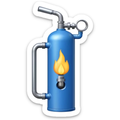 un cilindro de gas sticker