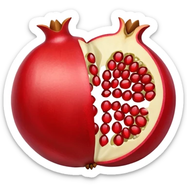 Pomegranate inside  sticker