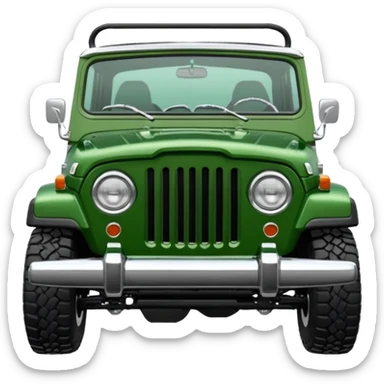 c101 jeepster commando with hardtop with straight flat bonnet sticker