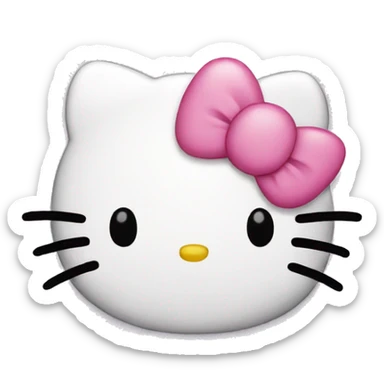 Emoji hello kitty sad  sticker