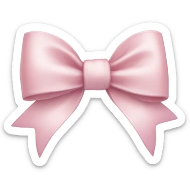 light pink bow sticker