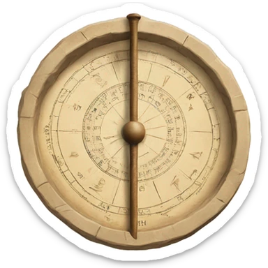 oldtime  sundial sticker