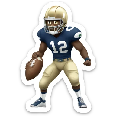 Fighting Irish with a football sticker